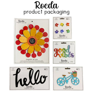 Fall Rainbow Flower Stem Magnets S/5