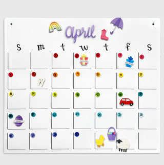 Birthday Magnets S/4, Calendar Organization