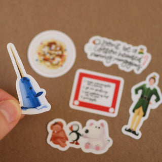 Waterproof Mini Elf Christmas Stickers