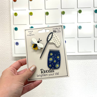 Catching Firefly Magnets S/3, Summer Decor