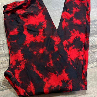 Red Black Leggings