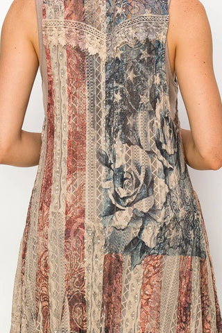 BOHEMIAN ALL LACE HI LOW VEST