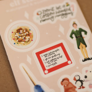 Waterproof Mini Elf Christmas Stickers