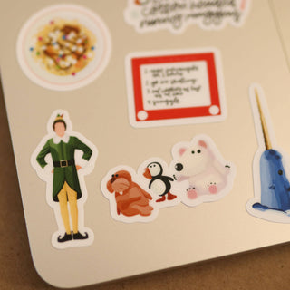 Waterproof Mini Elf Christmas Stickers