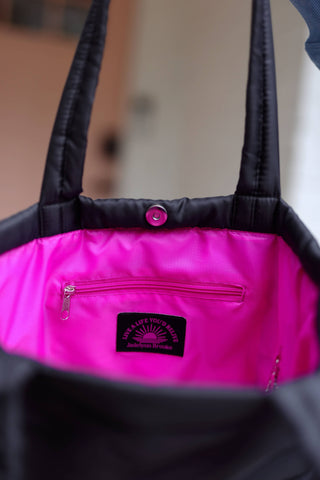 Carry All Puffer Tote (Midnight)