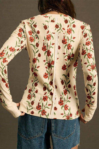 Floral Long-Sleeve T-Shirt