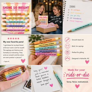 Shine So Bright - Funny Motivational Pen Set