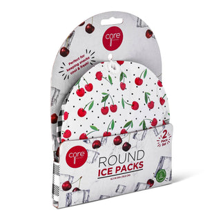 2pc Round Ice Pack - Cherries