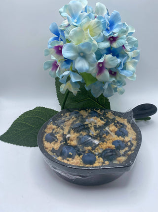 8 oz Blueberry Cobbler Cast Iron Skillet Candle