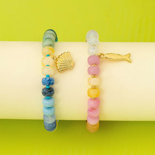 Nautical Multi-Color Beaded Bracelet Set |