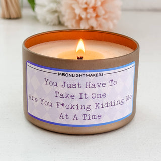 One Are You F*cking Kidding Me at a Time - 8oz Soy Candle