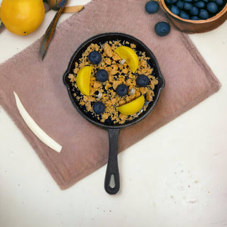 Lemon Blueberry Cobbler skillet
