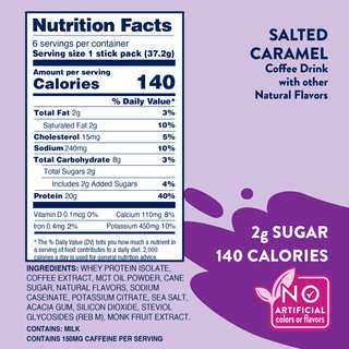 Proffee Stix 6 ct - Salted Caramel