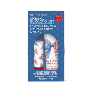 Stars & Stripes Lip Balm & Hand Lotion Set