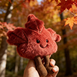 Maple Leaf Plush Keychain Pendant