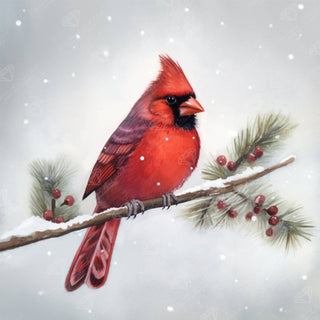 Diamond Art Winter Cardinal