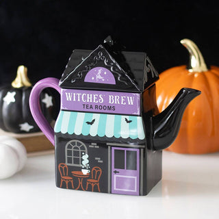 Witches' Brew Tea Room Halloween Teapot
