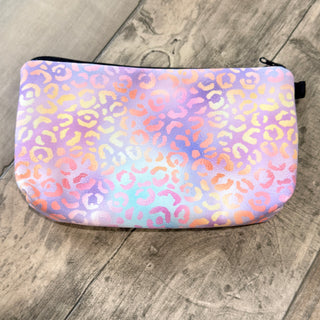 Pastel Leopard Zipper Pouch