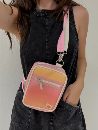 Crossbody Purse- Sunset Gradient (Orange/Pink Gradient)