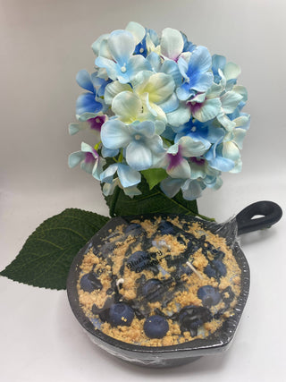 8 oz Blueberry Cobbler Cast Iron Skillet Candle