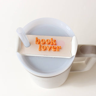 Tumbler Lid Tag-Book Lover