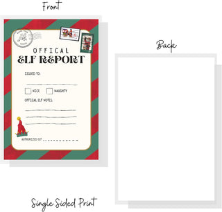 Christmas Elf Report – 1 pack of 2 reports