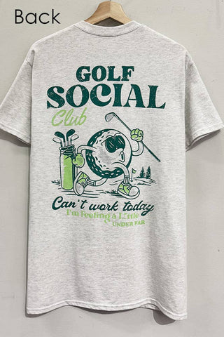 Golf Social Graphic Grey T-Shirt