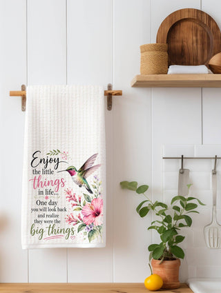 Little Things Humming Bird Kitchen Towel | Bird Lover Gift