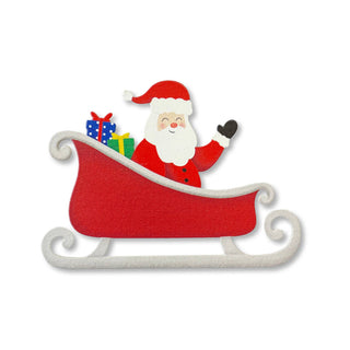 Santa in Sleigh Magnet, Christmas Decor