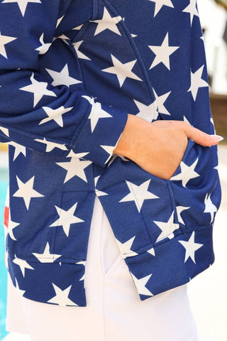 Stars and Stripes Quarter Zip Pullover