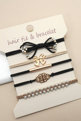 BOHO DUAL FUNCTION KNOT BRACELET HAIR TIES