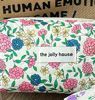 Floral Wristlet Cosmetic Bag