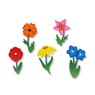 Flower Stem Magnets S/5, Spring Decor