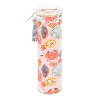 Pastel Shell Print Coconut & Sea Salt Coastal Tube Candle