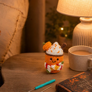 Fall Crochet Kit for Beginners | Pumpkin Spice Latte | DIY