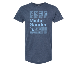 T-Shirt: Michigander- H.Navy
