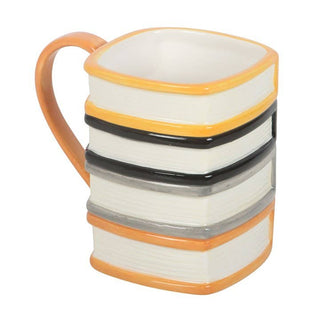 The Haunted Library Book Stack Halloween Mug