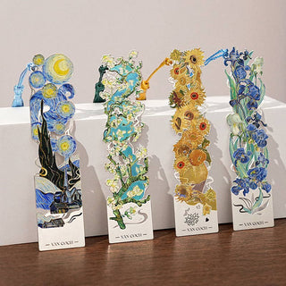 Metal Cutout Bookmark Van Gogh Inspired Elegant Gift
