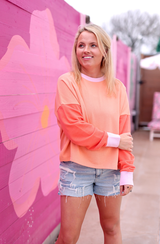 Day Off Sweatshirt - Sunkissed (Coral/Pink/Orange)