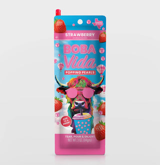 BobaVida Popping Boba -Strawberry