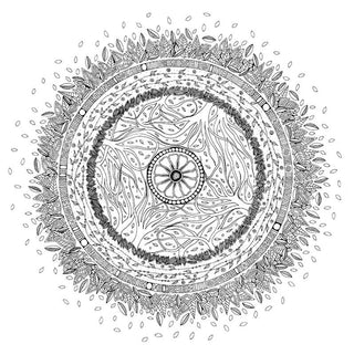 Enchanted Grove Mandala Coloring Book by Kesar Khinvasara