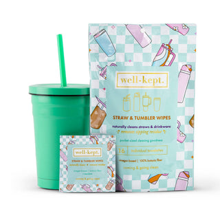 STRAW + TUMBLER WIPES - 16 COUNT