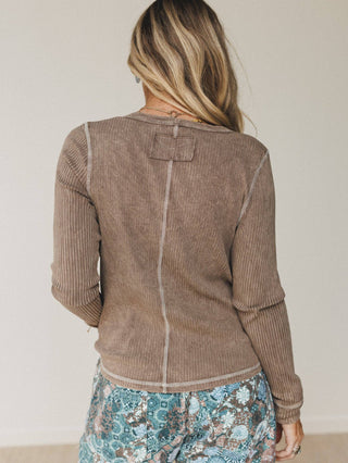 Off Duty Top - Brown