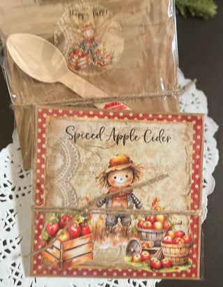 Fall Scarecrow Apple Cider Packet