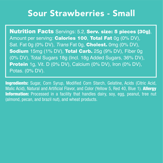 Sour Strawberry Gummies