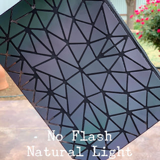 Chameleon Light Zip Clutch