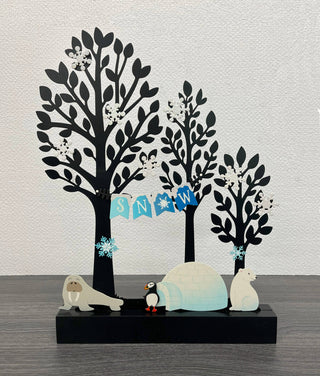 Winter Animal Magnets S/3, Cute Arctic Decor