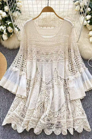 Elegant Crochet Lace Dress