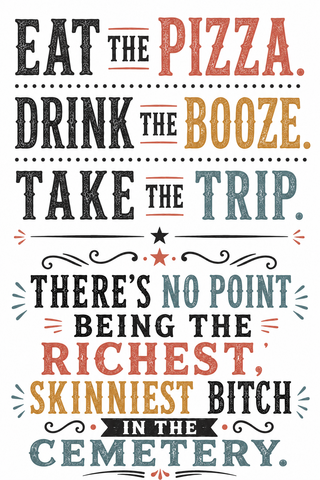 Eat the Pizza Take the Trip… Kitchen Towel| Age