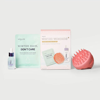 3 Piece Hair-Care Set with Scalp Massager, Serum & Hair Mask